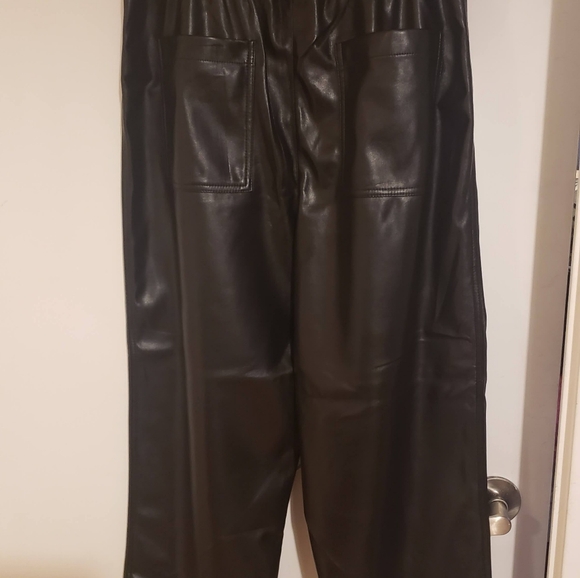FAUX Leather Pamts - Picture 2 of 3